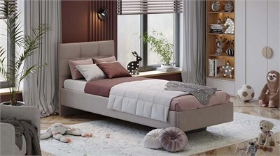 Кровать без ПМ «Элис» Тип 1 (без подъемного механизма) Велюр ultra cashmere  (Т-Я) 5840