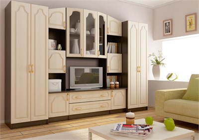 Гостиная Макарена МДФ (Венге/Дуб) в Новосибирске  (МФ) 5972