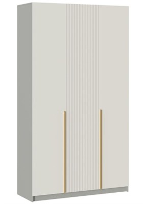 СЕЛЕНА Шкаф ШК-001 (3-ств.) (МДФ Комплект) Корпус - Шиншилла Серая Фасад МДФ - матовая Кварц Грей Софт  (ТИ) 6096