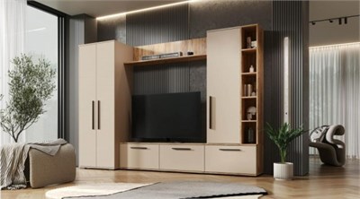 Гостиная Леванте Дуб вотан / Кашемир  (ТИ) 6335