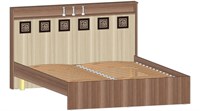 Кровать 2-х спальная Коста-Рика 1400 Ясень Шимо комбинированный  ( в наличии)  (ТИ) 6377