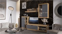 Гостиная Прага-2 вотан/графит   (Э) 6511