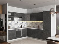 Модульная кухня "Скала" (гранит оникс) в Новосибирске   (МБ) 6872