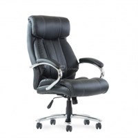 Кресло  K-303 BIG SIZE XXL для руководителя черная кожа, газлифт 3кл  (Б) 6957