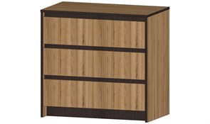 Бостон Комод 3 ящика дуб крафт, (ТИ) 224095158