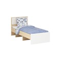 Кровать Норд КР-90 Дуб сонома ЛДСП/софт даймонд МДФ, (ТИ) 1326175005