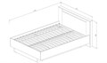 Бостон Кровать 1400 дуб крафт, (ТИ) 924950679